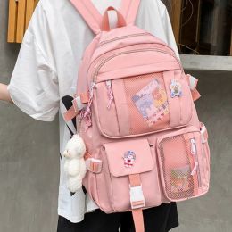 Bags New Cute Women Large Capacity Backpack Female High Schoolbag College Lady Laptop Backpacks Kawaii Girl Travel Book Bags