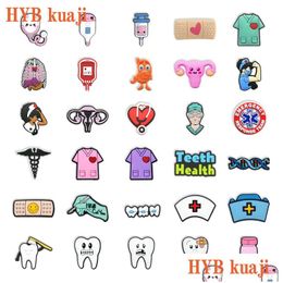 Shoe Parts & Accessories Hybkuaji New Medical Supplies Charms Wholesale Shoes Drop Delivery Dhvr2