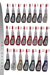 14Piecelot High quality Permanent Lip Tattoo Ink 10ML 10 Colours Eyebrow Makeup Tattoo Pigment 23 Colours Provided3977729