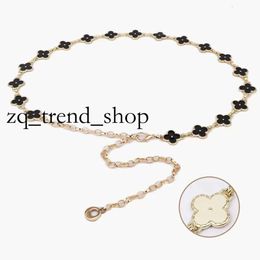 Belts Fashion Alloy Waist Chain Belt Pearl Rhinestone Inlay Metal for Women Student Dress Waistband Jeans Waist Chain 304