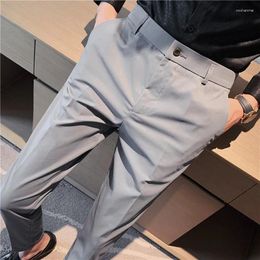 Men's Suits Pants Men 2024Spring Korean Style Slim Business Formal Office Social Suit High Quality Casual Straight Trousers Streetwear