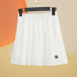 Skirts Women Golf Safety Pants High Quality Summer A-line Skirt Shorts Ladies Waist Elastic Sports Pockets Pleated Skir