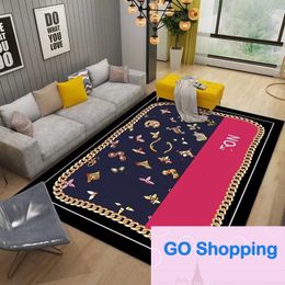 High-end Light Luxury Big Brand Living Room Sofa Coffee Table Carpet Bedroom Study Crystal Velvet Full Non-Slip Carpets