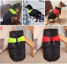 Autumn Winter Warm Waistcoat Vests Coats with Leashes Rings Pet Dog Clothes Drop Ship 3600515172104