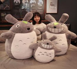 Dorimytrader anime totoro plush toy giant stuffed cartoon totoro doll pillow for children friend gift deco 100cm 120cm 140cm D3693368