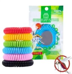 Anti Mosquito Wristband Telephone Ring Chain Spring Repellent Bracelet for Outdoor Protection ZZ