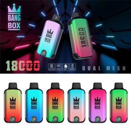 bang box 18000 digital digital puffs Disposable vapes E cigarettes vape Pod Device 850mAh Battery 26ml Prefilled Vs puff 18k 12000 12k 9000 puff 18000 bang king 15000