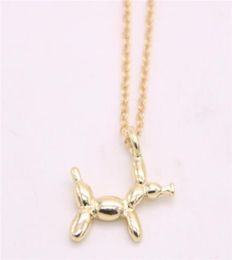 Fashion balloon dog pendant lovely animal element necklace designed for women whole4636797