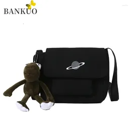 Bag BANKUO Bags For Women Canvas Schoolgirl Crossbody Japanese Harajuku Style Handbag Large Capacity Casual Shoulder C236