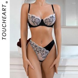 Bras Sets Strawberry Lace Sexy Underwear For Women Thongs Woman Lingeries Women's Lingerie Sex Clothes Clothing Set Bodysuits