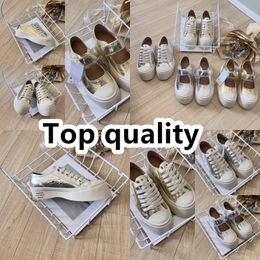 Casual Shoes Designer Shoes Womens Vintage Trainers Sneakers Gold Silver lace up Velcro size 36-40 Classic Comfortable GAI