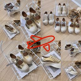 Casual Shoes Designer Shoes Womens Platform Vintage Trainers Sneakers Gold Silver lace up size 36-40 Classic Comfortable GAI white