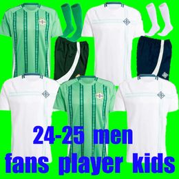 2024 2025 Soccer Jerseys Kids Kit Northern Ireland 24/25 DAVIS McGREGOR GILLESPIE football shirts T home green national away white team boys GK uniforms size S-2XL 16-28