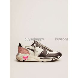 Shoe low-top Italian handmade Running Sole sneakers in white snake-print leather