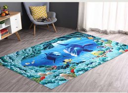 3D Printing Modern Pattern European Childred NonSlip Carpet for Living Room Bedroom Hallway Floral Animals World Bedside Rugs4744622