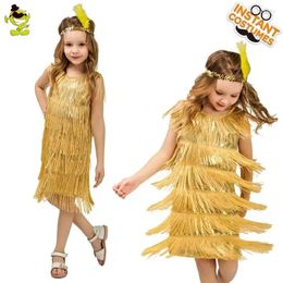Stage Wear Fringe Skirt Dance Girls' Party Performance Clothing Children's And Retro Latin