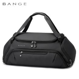 Bags BANGE New Big Gym Bags For Men Waterproof and Moistureproof Dry and Wet Separation Travel suitcases Woman Travel Bag