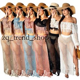 New Women Bikini Sex Cutout Tassel Hips Beach Dress Blouse Hot Sale Beach Style Wind Swimsuits Blouse 929