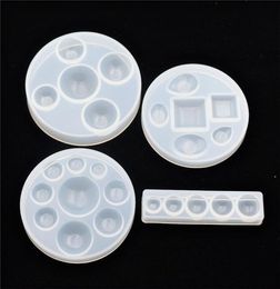 Mixed shape Silicone Mould half ball Oblate Cabochon pendant Resin Silicone Mould handmade tool epoxy resin casting Moulds resin gem4482413