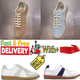 Loafer Leather woman vintage mens Designer trainer luxury margielas White Casual shoes tennis casual Outdoor masions shoes GAI size 36-45