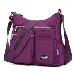 Bag 2024 Casual Nylon Shoulder Bags Large Capacity Waterproof Women Zipper Soft Crossbody For #S