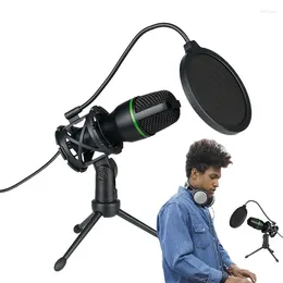 Microphones Streaming Microphone PC Condenser RGB Mic Computer Bundle Plug And Play For Music Recording Online Game