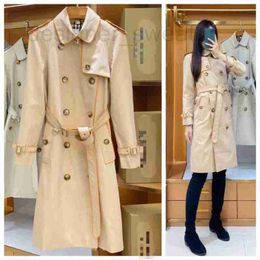 Women's Trench Coats Designer piping cotton Gabadian Trench windbreaker 9MWR