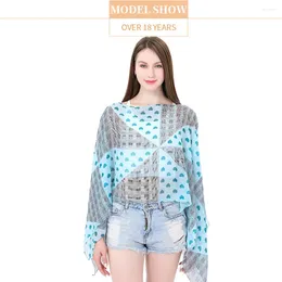 Scarves Luxury Beach Shawl Fashion Sun-Resistant Printed Scarf Loose Soft Bikini Cover Tops