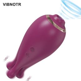 2 in 1 Clit Sucker Vibrator for Women Clitoris Nipple Sucking Vacuum Stimulator Orgasm Sex Toy Female Masturbation Adults Goods 240403