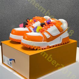 Trainer Maxi Sneaker Designer Women Men Mesh Abloh Sneaker Platform Virgil Maxi Casual Shoes Lace up Thick Sole Textile Training Shoes Size 35-45 R49