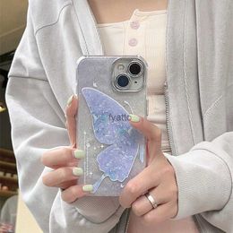 Cell Phone Cases Instagram Pink Butterfly Suitable for iPhone 15 Promax Case 14/13 Pro Full Package 12 Women H240419