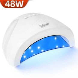 Nail Dryers 48W UV LED Nail Dryer Lamp for Nails Professional Gel Polish Drying Lamp With 3 Gear Timer Nail Dryer Manicure Equipment Tools Y2404196GIE