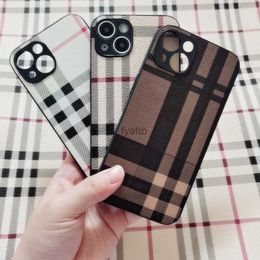 Cell Phone Cases English style stripes suitable for iPhone 15/14/13/12 promax 11 phone case XSXR minimalist 7 trendy H240419