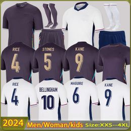 2024 Englands Soccer Jerseys BELLINGHAM 24/25 EuroCup KANE SAKA TOONE Football Shirt WHITE BRIGHT STERLING RASHFORD SANCHO GREALISH Men Kids Kit