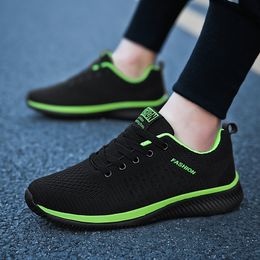 Korean Version Men's Running Shoes Single Mesh Breathable Reflective Movement Men Shoes Wear-resistant Lightweight Men Sneakers Black white 6668