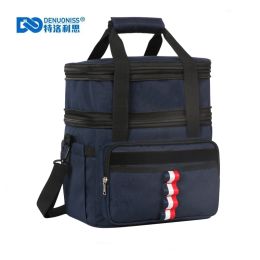 Bags Denuoniss Outdoor Leakproof Refrigerated Cooler Bag Portable Ice Backpack Lunch Bag Fruit Knapsack Can Hold 36 Cans of Beer