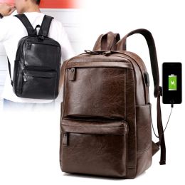 Bags Luxury Men's Backpacks Pu Leather Man Business Bag 2021 New Designer Laptop Backpack Big capacity Computer Bag Male Backpack