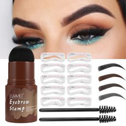 Enhancers Eyebrow Stamp Shaping Kit Waterproof Long Lasting Natural Shape Brow Stamp Contouring Stick Make Up Perfect Eyebrow In Seconds