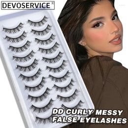False Eyelashes Natural Long Mink 10 Pairs Combination Lashes Fluffy Dramatic Reusable Makeup Wholesale Maquiagem
