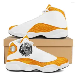 Casual Shoes Good Quality Polynesian Samoa Tribal Orange Tonga Style Running Custom Ball Sports Team Men's Basketball