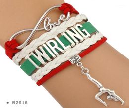Infinity Love Twirling Majorette Batons Gift for Twirlers Ballerina Ballet Dancers Bracelets for Women18031950