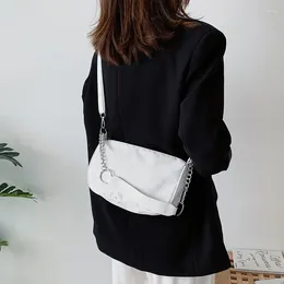 Shoulder Bags Women 2024 Trendy Korean Version Of Wild Ins Hong Kong Style Underarm Bag Messenger Small