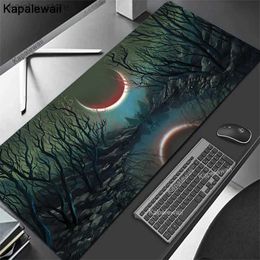 Mouse Pads Wrist Rests GMK Mouse Pad Large Mousepad XXL Green Forest Mousemat Laptop Rugs Office Mause Carpet Computer Desk Mats 500x1000 Big Mousepads Y240419