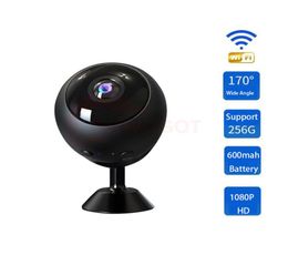 Fisheye wide angle Wifi Mini Camera 600mAH 1080P HD 4h Record time 170 Wide Angle Camc camaras de vigilancia con wifi Cam espia4774732