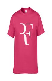 New Roger Federer RF Tennis T Shirts Men Cotton Short Sleeve Perfect Printed Mens TShirt Fashion Male Sport Oner sized Tees ZG75589839