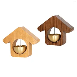 Decorative Figurines Wood Shopkeepers Bell Hanging Door Chime For Windows Entrance Opening Housewarming Gifts