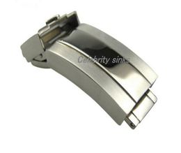 16mm band buckle Deployment clasp Silver polished brushed High quality Stainless Steel for rolexwatch5748243