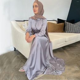 Ethnic Clothing Spring Muslim Dress Abaya Sets Women A-line Maxi Hijab Robe Abayas Vestidos Islamic Traditional Festival