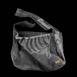 Bags Firmranch KAP Japanese Skeleton Bone Printed Messenger Bag For Men Women Retro Cowboy Versatile Cross Body Satchel Versipacks