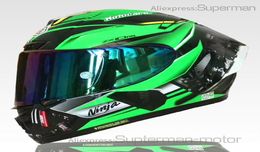 Full Face shoei X14 kawasa kki green Motorcycle Helmet antifog visor Man Riding Car motocross racing motorbike helmetNOTORIGINA2606805